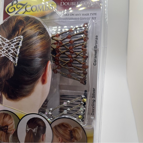 EZ Combs New in Box Deadstock Hair Clip Accessory As Seen on TV 2008 Two Pack - Picture 9 of 9